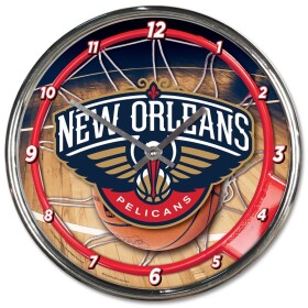 Hodiny New Orleans Pelicans NBA WinCraft Chrome
