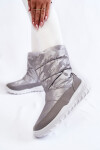 Dámské vysoké boty do sněhu Big Star KK274600 šedé 37