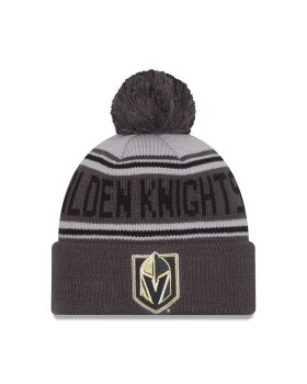 New Era Pánská zimní čepice Vegas Golden Knights NHL Pom Wordmark