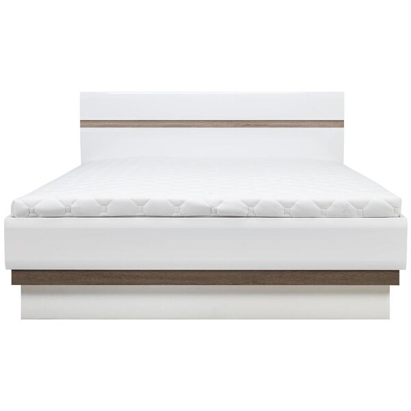 Postel Lionel Li12/160 dub sonoma/bílá s úložným prostorem