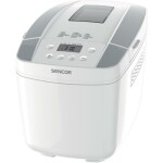 SENCOR SBR 0770WH bílá / Domácí pekárna / 800 W / 1.2kg / 3 stupně propečení / 10 programů (8590669295074)