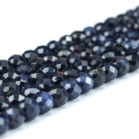 Přírodní safír - broušený - ∅ 4 mm - 1 ks