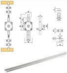 Strong Nábytkový zámek rozvorový :: 2x1000 (403592)
