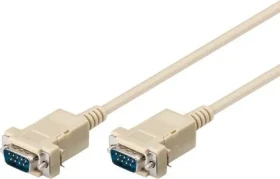MicroConnect sériový kabel RS-232, D-SUB 9-pin (M) - D-SUB 9-pin (M) 3m bílá (SCSEHH3)
