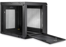 StarTech Rozvaděč nástěnný 9U černá / Rozvaděč / 600 x 450 mm / nosnost 90 kg (RK9WALM)