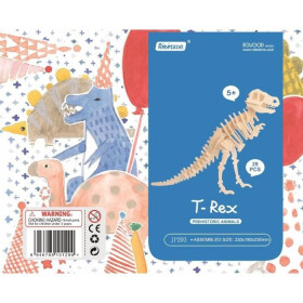 Dřevěné 3D puzzle Tyrannosaurus Rex