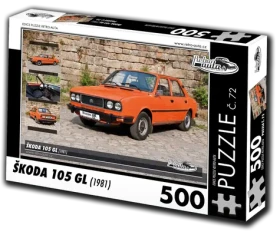 RETRO-AUTA Puzzle č. 72 Škoda 105 GL (1981)