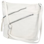 Praktická dámská koženková crossbody Alero, bílá