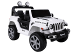 Mamido Elektrické autíčko SPEED 4x4 bílé | 180W | EVA | LED | 2,4Ghz | ECO kůže | 12V7Ah