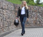 Dámské moto džíny Trilobite Parado monolayer Aaa slim fit blue (Prodloužené) - 26 / modrá