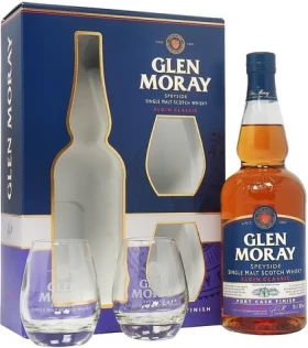 Glen Moray Elgin Classic Port Cask / Whisky / Single Malt / Speyside / 40% / 0,7 l se 2 skleničkami (5060116321234)