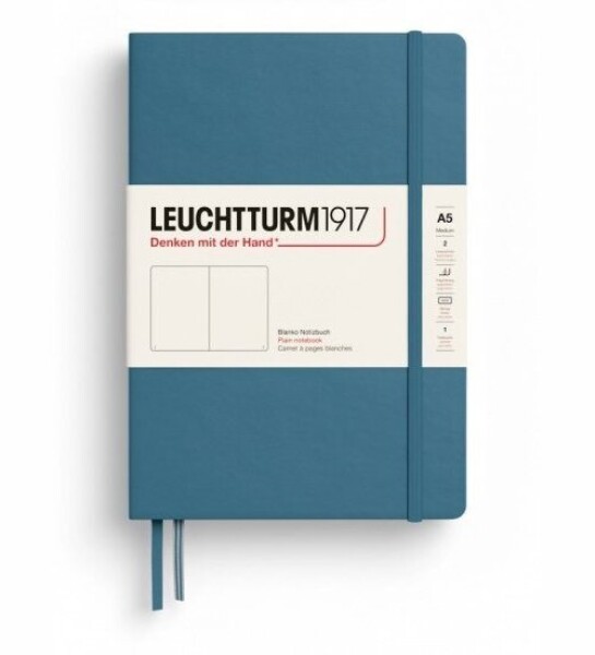 Leuchtturm1917 Zápisník Stone Blue Medium A5 čistý
