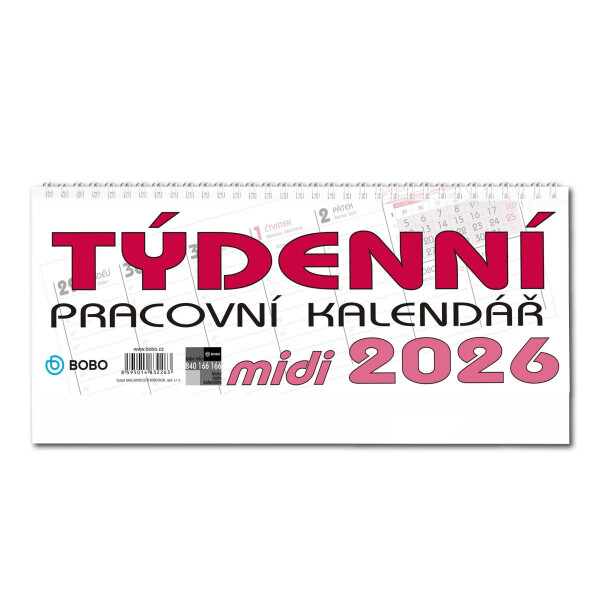 Stolní kalendář 2026 pracovní MIDI