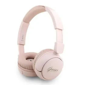 Guess Script Metal Logo Bezdrátová Sluchátka Pink (57983125114)