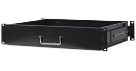 Intellinet Výsuvná zásuvka do racku 19" černá / Zásuvka do racku / 2U / hloubka 350 mm / nosnost 30 kg (714938)