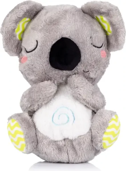CHIPOLINO Plyšová dýchající hračka s hudbou Koala Green,Grey