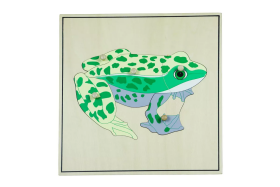 Moyo Montessori Moyo Montessori Puzzle s kostrou - žába