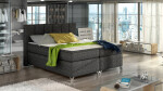 Boxspring Basilio Rozměr: 180 x 200 cm, látka: Riviera 36, Varianta: Bez LED osvětlení