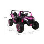 Mamido Elektrické autíčko Buggy UTV 24V 4x200W růžová