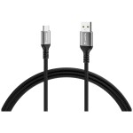 Delock USB 2.0 prodlužovací kabel plochý zahnutý [1x USB 2.0 zástrčka A - 1x USB 2.0 zásuvka A] 1.00 m černá oboustranně zapoji