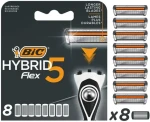 Bic Hybrid Flex 5 / Náhradní hlavice / 8 ks