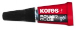Vteřinové lepidlo Kores Power Glue Gel - 3 x 1g