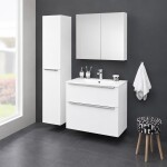 Mereo Mailo, koupelnová skříňka 80cm, bílá, elox AL madlo CN511SN