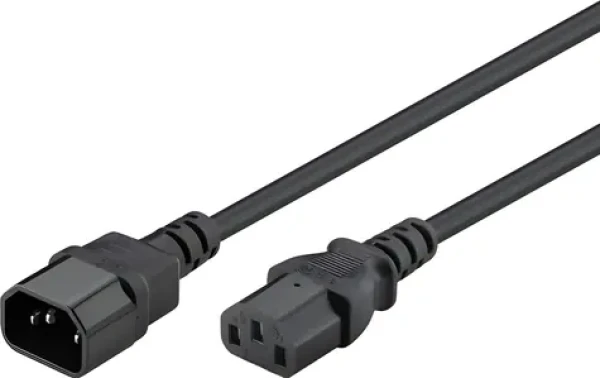 Goobay 39203 černá / Prodlužovací napájecí kabel / IEC C14 (M)-C13 (F) / 5 m (39203)