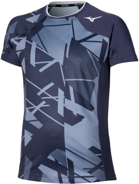 Mizuno Daybreakers Shadow Graphic SS Tee M Odyssey Gray - Běžecké tričko Mizuno DB Shadow Graphic SS Tee 62GAC50105 Velikost textilu: M