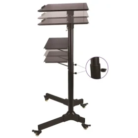 Techly ICA-TB-TPM-1BK černá / Univerzální vozík pro notebook / výška 103-125 cm / náklon 0-40° (ICA-TB-TPM-1BK)