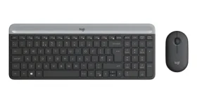 Logitech MK470 Slim grafitová / Set klávesnice s myší / Bezdrátový / ES layout (920-009198)