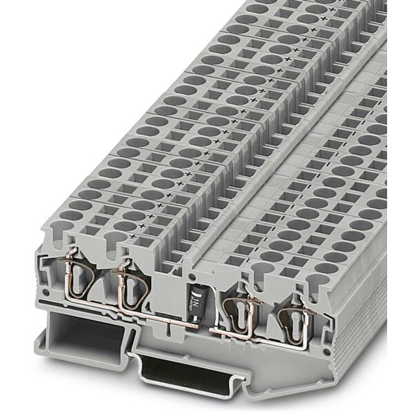 Phoenix Contact 3037795 řadová svorka pro konstrukční prvky 6.2 mm pružinová svorka šedá 50 ks