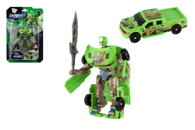 Transformer auto/robot zelený