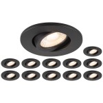 Paulmann 92907 Whirl LED vestavné svítidlo, LED, pevně vestavěné LED, 4.9 W, hliník (kartáčovaný), saténová, sada 3 ks