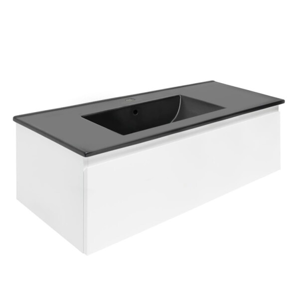 Koupelnová skříňka s umyvadlem SAT B-WAY 99x30x45 cm bílá lesk BWAY100WU4B BWAY100WU4B