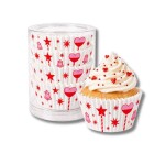 Dortisimo Košíčky na mini muffiny s červenými hvězdami a zvonky (100 ks)