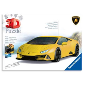 Puzzle 3D Lamborghini Huracán Evo žluté 108 dílků