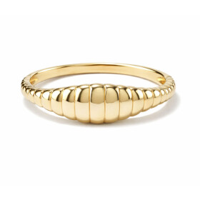 Croissant prsten Marcelle Gold – chirurgická ocel, Zlatá 56