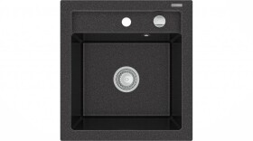 MEXEN Vito granitový dřez 1-miska 520x490 mm, černá skvrnité 6503521000-76