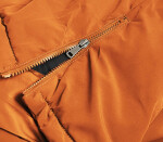 Oranžová dámská zimní bunda parka (CAN-588BIG) odstíny oranžové 46
