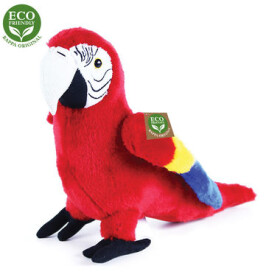 Eco-Friendly Rappa papoušek červený Ara Arakanga 24 cm