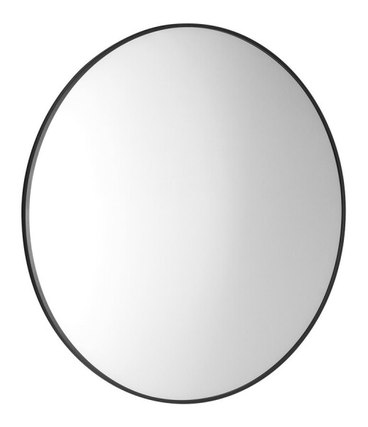 SAPHO - AROWANA kulaté zrcadlo v rámu ø 90cm, černá mat AWB090