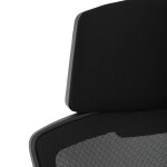 Kancelářská židle, výškově nastavitelná, černá látka, KA-R223 BK