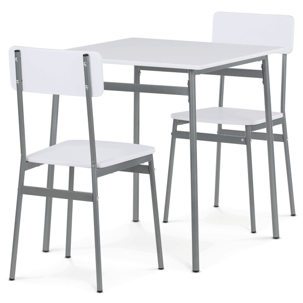 Jídelní set s 2 židlemi, 70x70x76cm, mdf AUT-O2122 WT