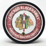 Mustang Puk Chicago Blackhawks NHL Center Ice