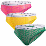 Tommy Hilfiger 3Pack tanga kalhotky UW0UW025220Y0 Yellow/Green/Pink