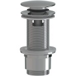 CERANO Umyvadlová výpusť - 5/4“ click-clack s přepadem - plast - 67/82mm - chrom