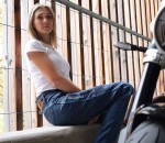 Dámské kalhoty Trilobite Parado doublelayer Aaaa slim fit jeans blue level 2 (prodloužené) - 32 / modrá