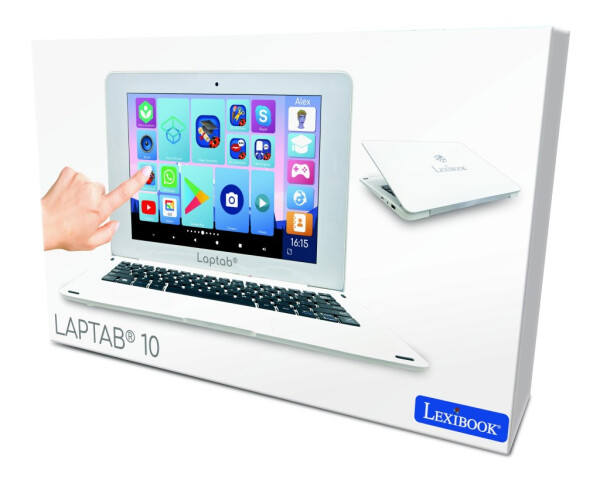 Lexibook LAPTAB - můj první skutečný počítač s dotykovou obrazovkou - anglická verze - Alltoys Lexibook