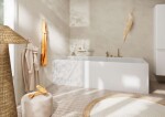 HANSGROHE - Tecturis S Baterie na okraj vany, 3-otvorová instalace, sBox, kartáčovaný bronz 73447140